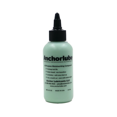 AnchorLube AL4OZ Metalworking Compound, 4 oz, Bottle, Green, Semi Paste, Composition: <1% Crystalline Silica, Quartz